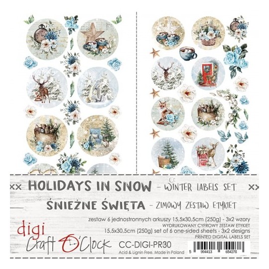 Tags scrapbooking Craft O Clock Holiday In Snow 15x30