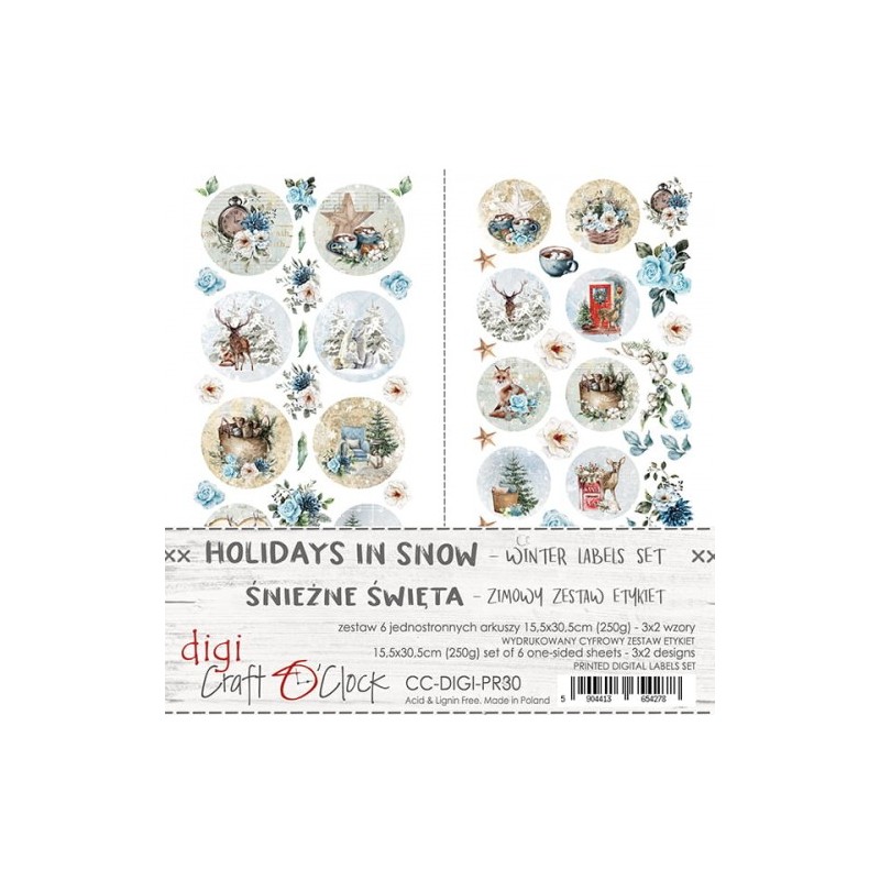 Tags scrapbooking Craft O Clock Holiday In Snow 15x30