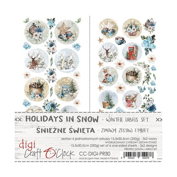 Tags scrapbooking Craft O Clock Holiday In Snow 15x30