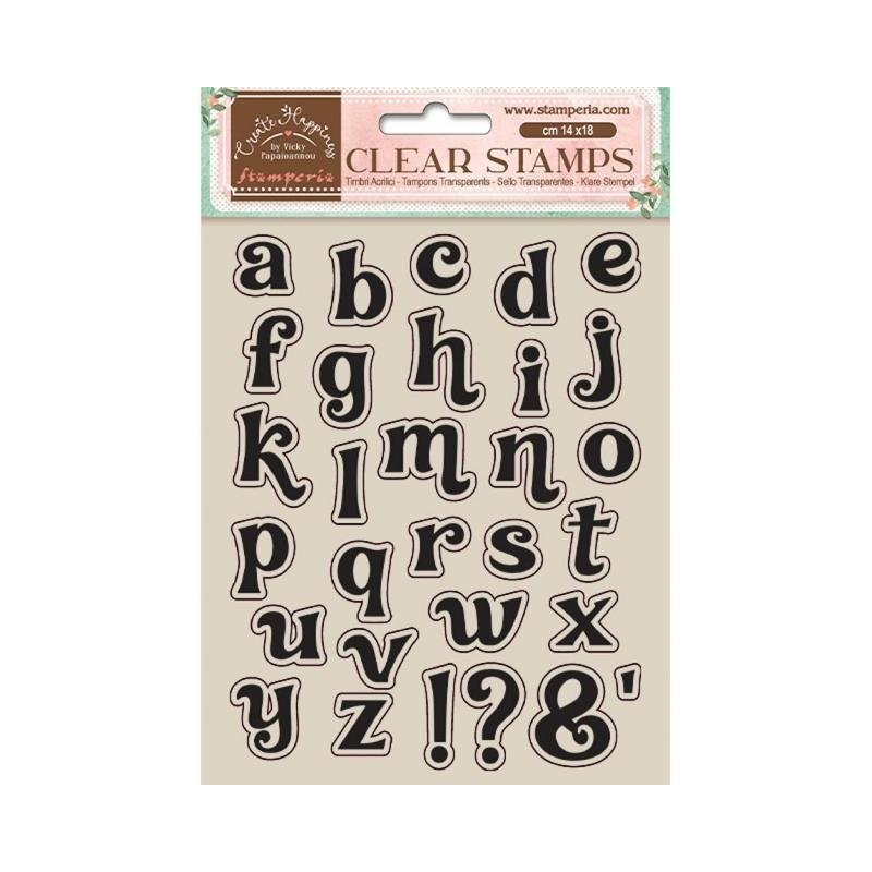 Tampon clear Create Happiness Alphabet 14x18cm Stamperia