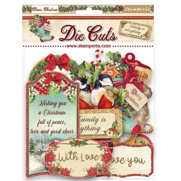 Die Cuts assortiment Classic Christmas Stamperia