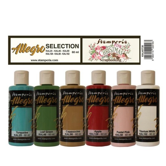 Kit Peinture Stamperia Allegro 6 couleurs Sweet winter