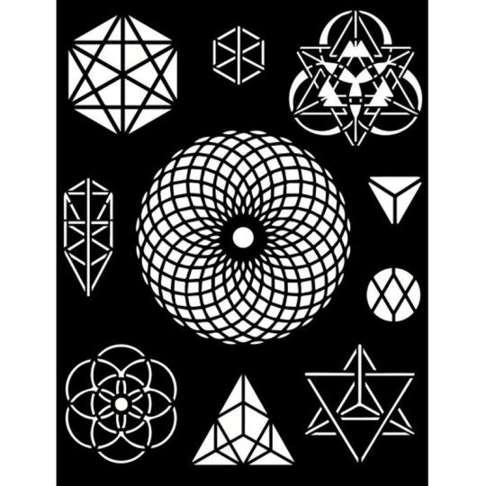 Pochoir scrapbooking Cosmos Infinity symbols Stamperia 20x25cm