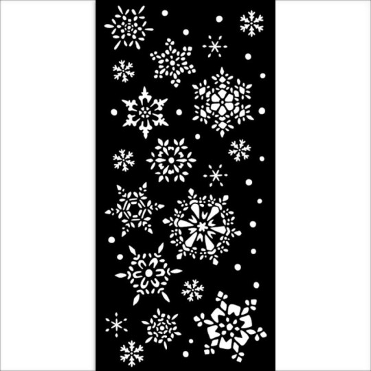 Pochoir scrapbooking Christmas snowflakes  Stamperia 12x25cm