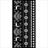 Pochoir scrapbooking Christmas border deer  Stamperia 12x25cm
