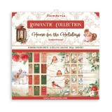 Papier scrapbooking  Romantic Home for the holidays Stamperia 10f double face 15x15 assortiment