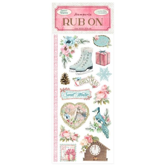 Transfert Rub-on adhésif Sweet winter Stamperia