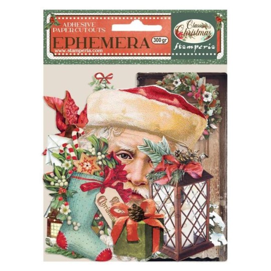 Die Cuts Ephémère papier adhesif Classic Christmas Stamperia