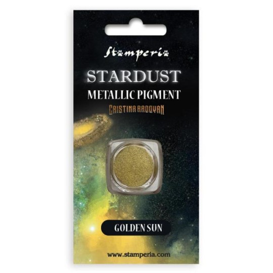 Stardust pigment métallique Golden sun Stamperia