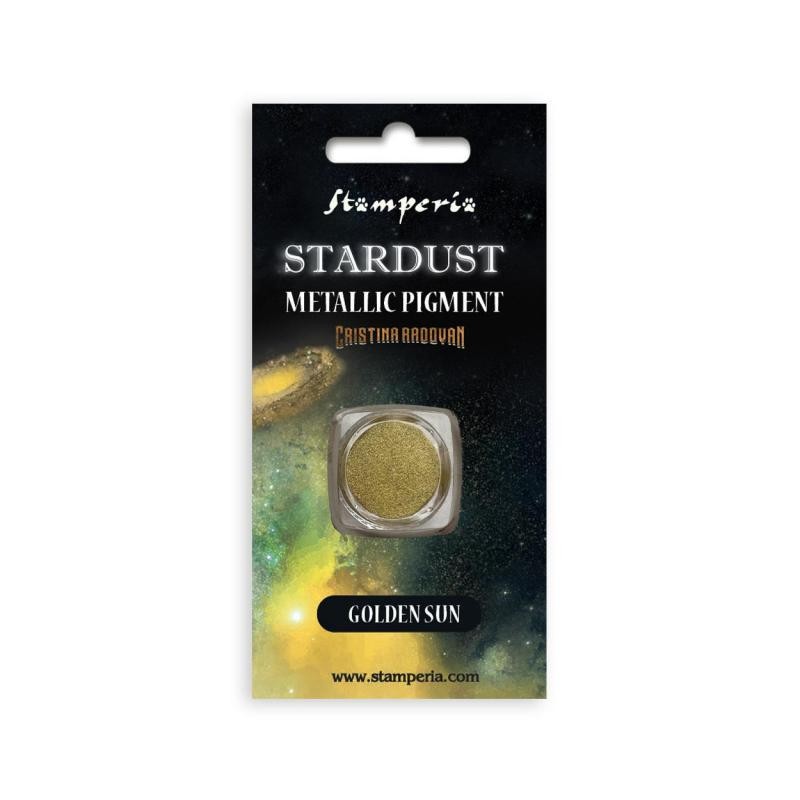 Stardust pigment métallique Golden sun Stamperia