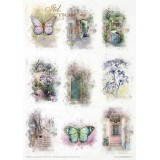 Set de 11 papiers de riz Garden of Dreams A4