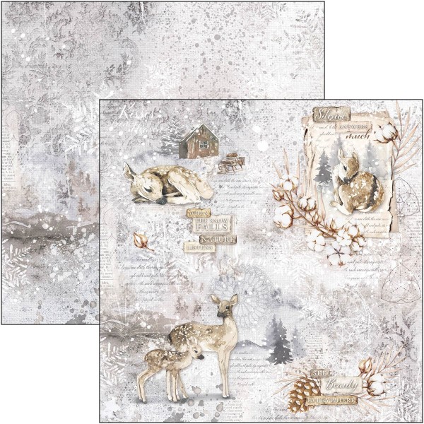 Papier scrapbooking Ciao Bella Cozy moments 12fe 30x30 assortiment