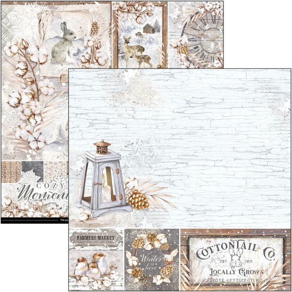 Papier scrapbooking Ciao Bella Cozy moments 12fe 30x30 assortiment