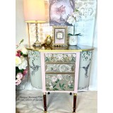 Transfert pelliculable Hokus Pokus Plume Et Fleurs 94x60cm
