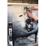 Transfert pelliculable Hokus Pokus Majestic Horse noir 57x63