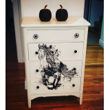 Transfert pelliculable Hokus Pokus Majestic Horse noir 57x63