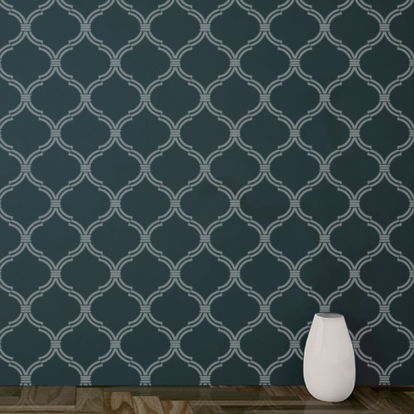 Pochoir décoratif Mya Damask 42x70cm - 40x68cm