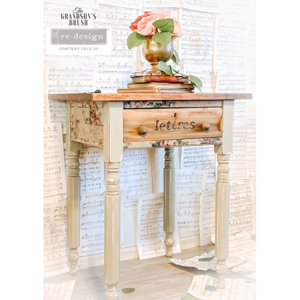 Papier de Murier Tissu Mulberry Redesign Shabby Floral 48x76cm