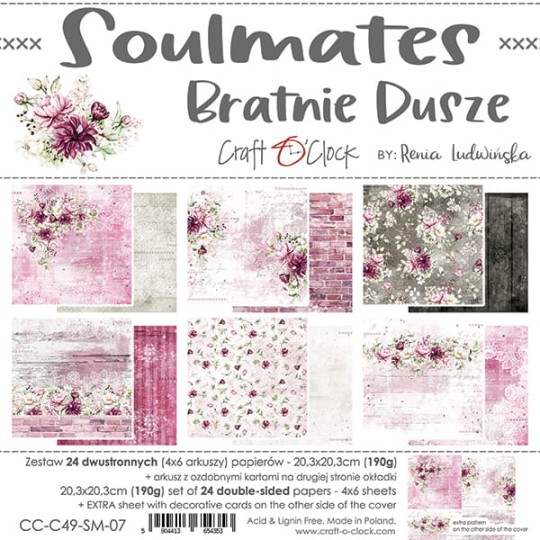 Assortiment scrapbooking Craft O Clock Soulmates 24fe 20x20 Assortiment scrapbooking Craft O Clock Soulmates 24fe 20x20