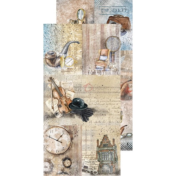 Assortiment scrapbooking Craft O Clock Age Of Mysteries Junk Journal extra set 15x30