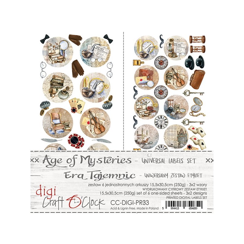 Tags scrapbooking Craft O Clock Age Of Mysteries 15x30