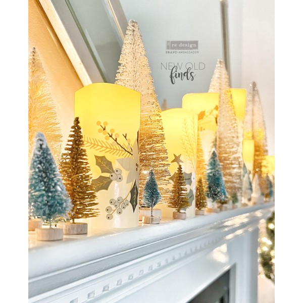 Transfert pelliculable Redesign Noël Holiday Spirit 15x30cm