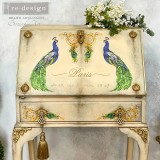 Transfert pelliculable Redesign Peacock Paradise 15x30cm