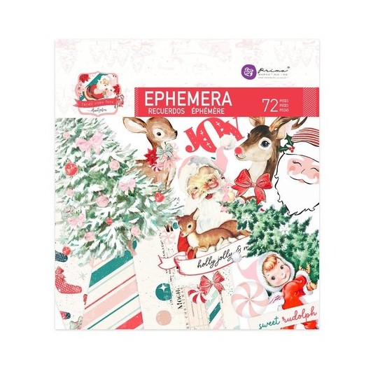 Die Cuts Candy Cane Lane Ephemera 2 Prima Marketing