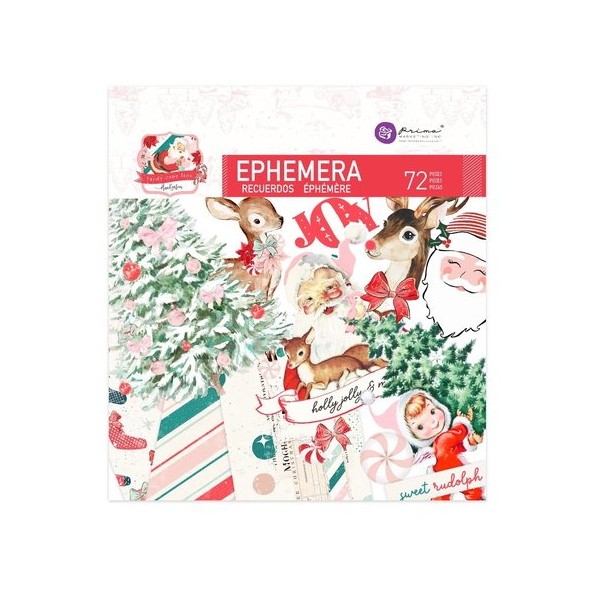 Die Cuts Candy Cane Lane Ephemera 2 Prima Marketing