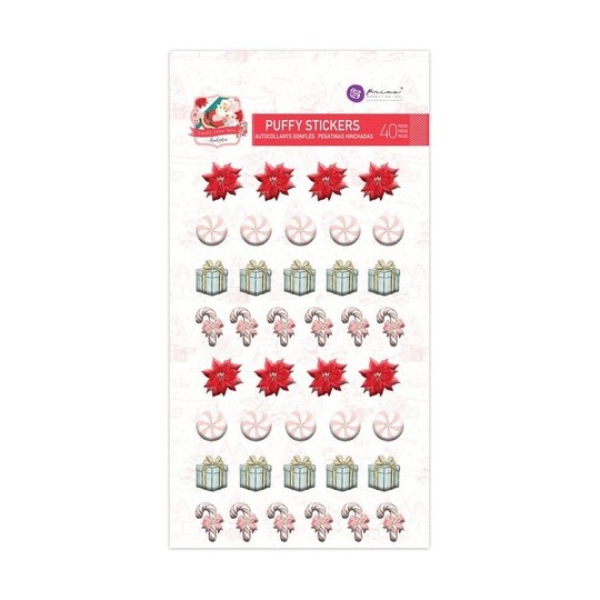 Stickers Puffy Candy Cane Lane 2 Prima Marketing