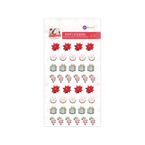 Stickers Puffy Candy Cane Lane 2 Prima Marketing