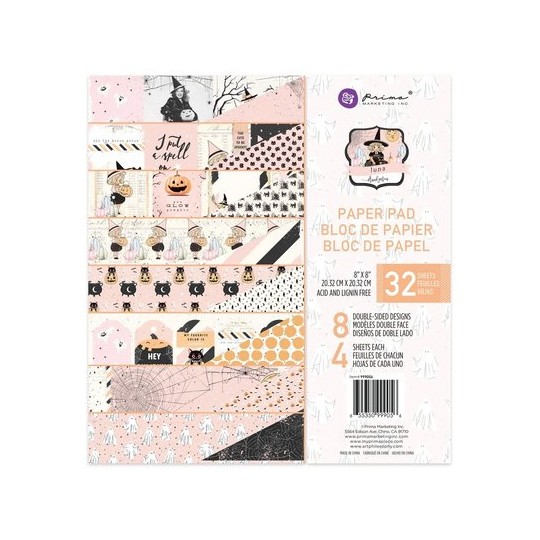 Papier Scrapbooking Luna Collection 20x20cm assortiment