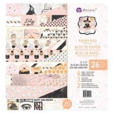 Papier scrapbooking assortiment Luna Collection 30x30cm 26f