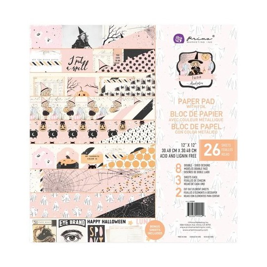 Papier Scrapbooking Luna Collection 30x30cm assortiment