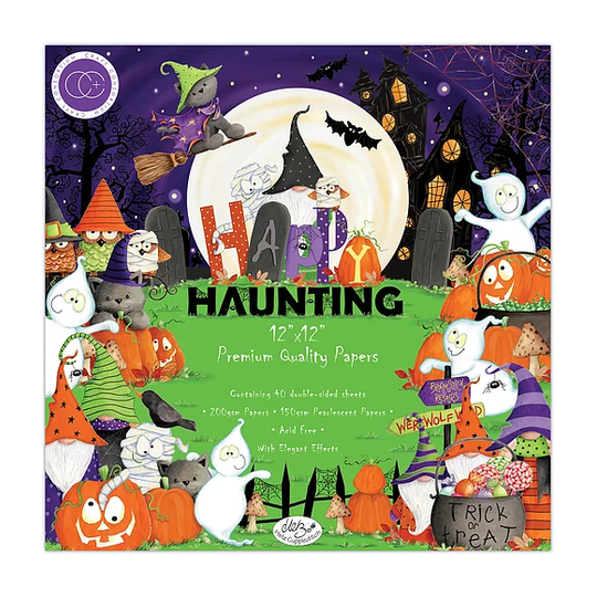 Papier scrapbooking Craft Consortium Happy Haunting 40fe 30x30 assortiment