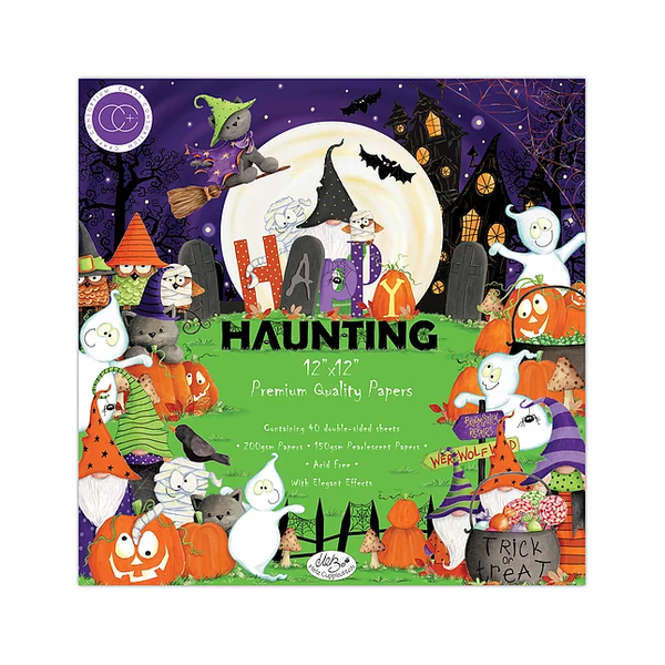 Papier scrapbooking Craft Consortium Happy Haunting 40fe 30x30 assortiment