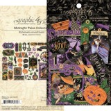 Die Cuts carton Graphic 45 Midnight Tales Ephemera Assortment