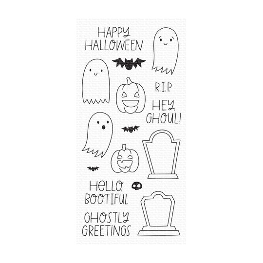 Tampon clear My Favorite Things Ghostly Greetings