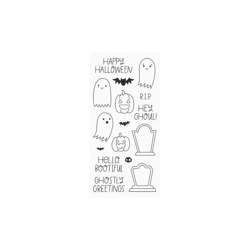 Tampon clear My Favorite Things Ghostly Greetings