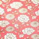 Papier indien fait main Rosé Fleurs Blanc Or
