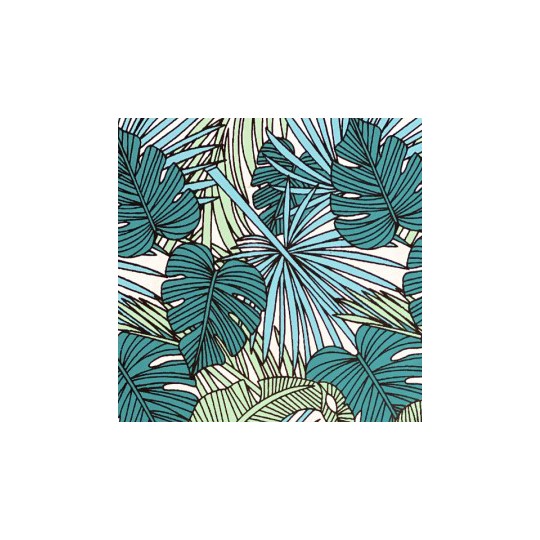 Papier indien Motifs Feuilles Tropicales