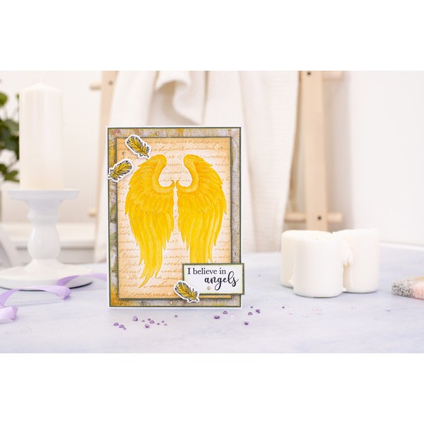 Tampon et dies Crafter's Companion Ethereal Angels 7 pièces