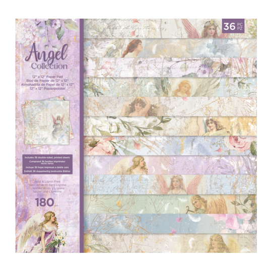 Papier scrapbooking Crafter's Companion Angel Collection 36f 30x30 assortiment