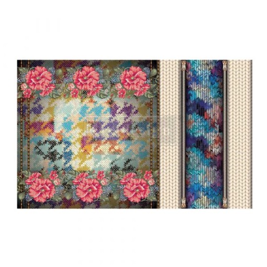 Papier de Murier Tissu Mulberry Redesign CeCe Lovely Stiches 48x76cm