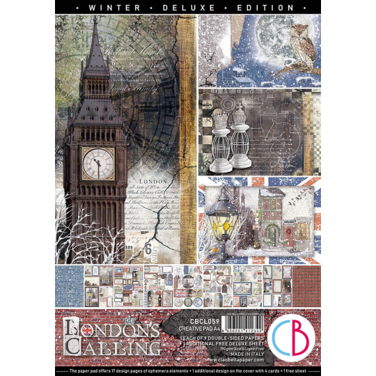 Papier scrapbooking Ciao Bella London's Calling 9fe A4 assortiment