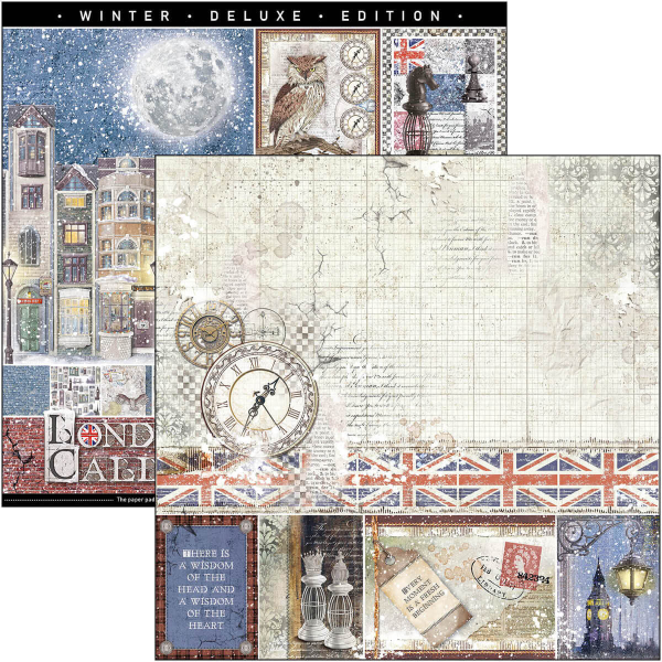 Papier scrapbooking Ciao Bella London's Calling 12fe 30x30 assortiment