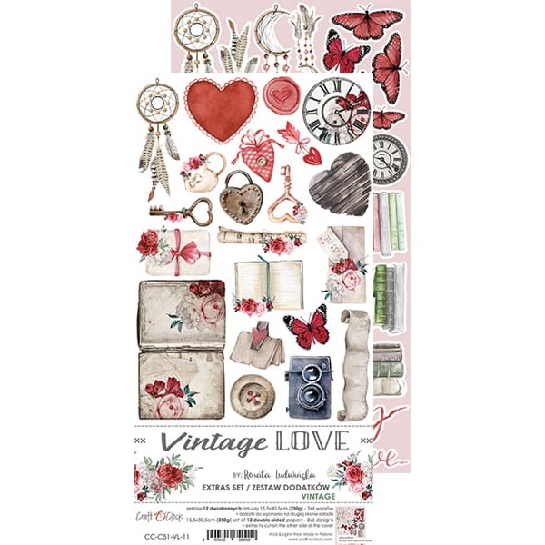 Extras set scrapbooking Craft O Clock Vintage Love 