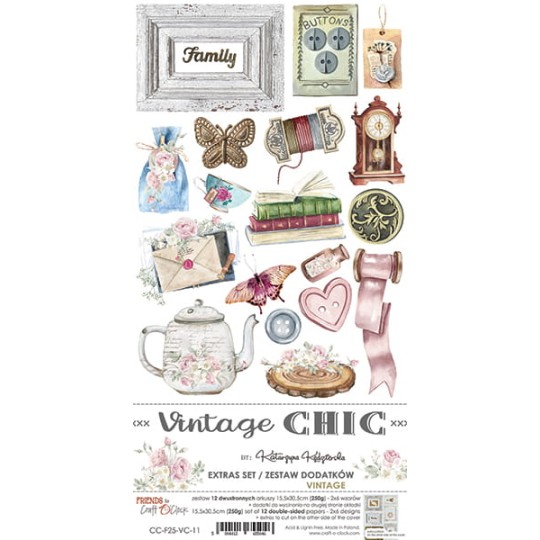 Extras set scrapbooking Craft O Clock Vintage Chic 