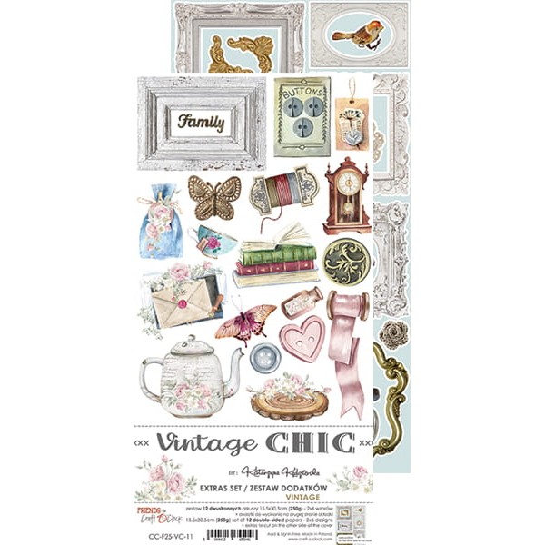 Extras set scrapbooking Craft O Clock Vintage Chic 