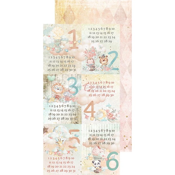 Assortiment scrapbooking Craft O Clock Safari Friends Junk Journal extra set 15x30